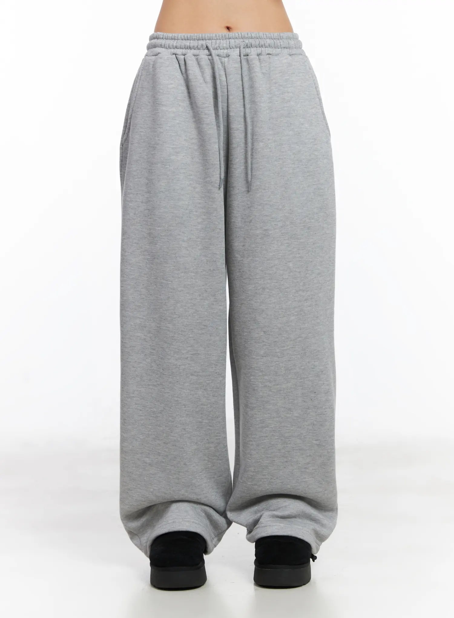 Graphic Print Fleece Sweatpants CD505