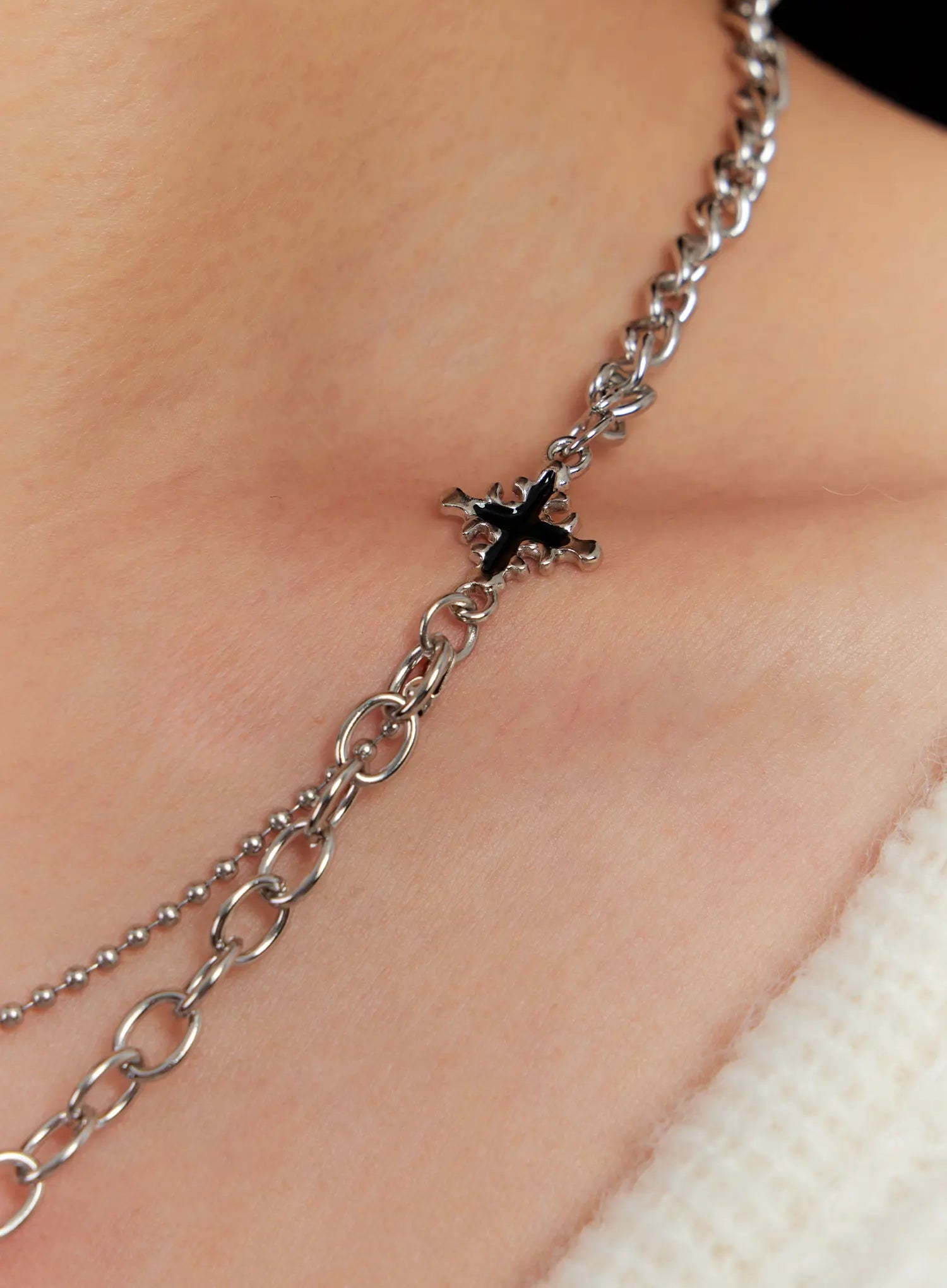 cross-charm-dual-chain-necklace-io527