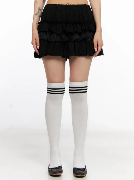 layered-ruffle-mini-skirt-is508