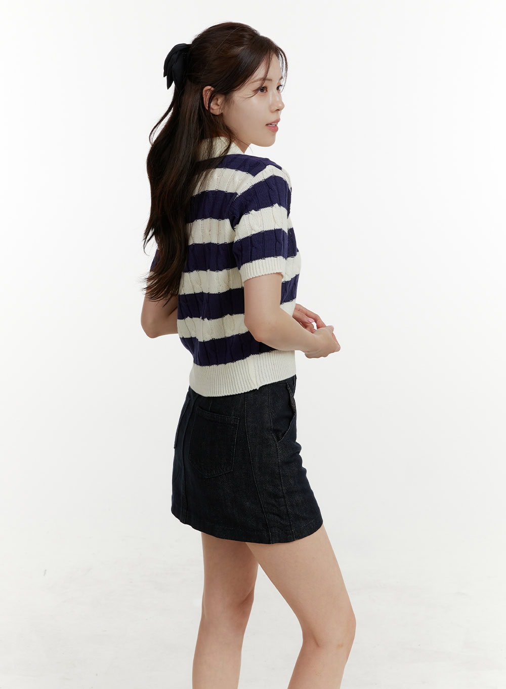 collar-stripe-cable-knit-top-oy409