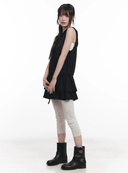 star-print-sheer-mid-length-leggings-cu519