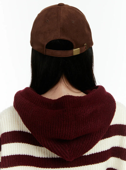 Brown Suede Baseball Cap CD523