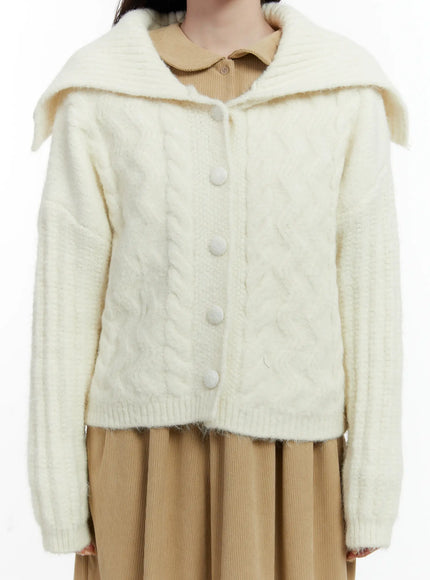 sailor-collar-cable-knit-cardigan-cd523