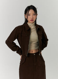 plush-pants-and-collar-zipper-jacket-cd315