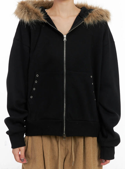 trimmed-zip-up-hoodie-cd505