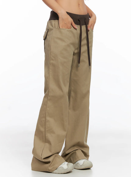 contrast-bootcut-cotton-pants-co515