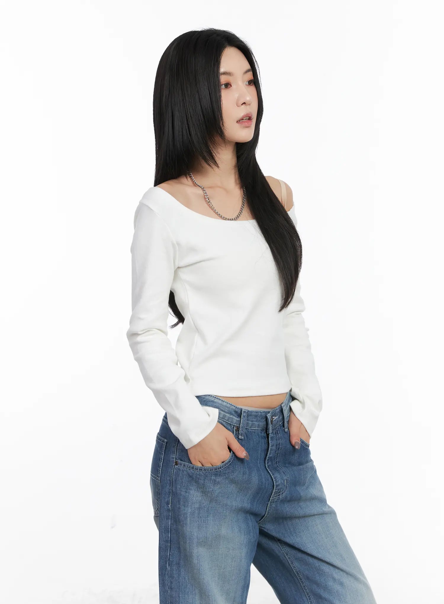 deep-u-neck-fleece-long-sleeve-tee-cd505