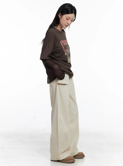 Wide-Leg Cargo Pants CS529