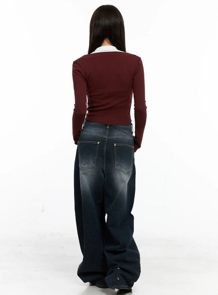 two-tone-square-neck-long-sleeve-top-co521