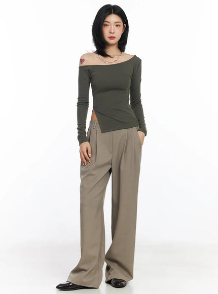 one-shoulder-side-slit-long-sleeve-top-cj522
