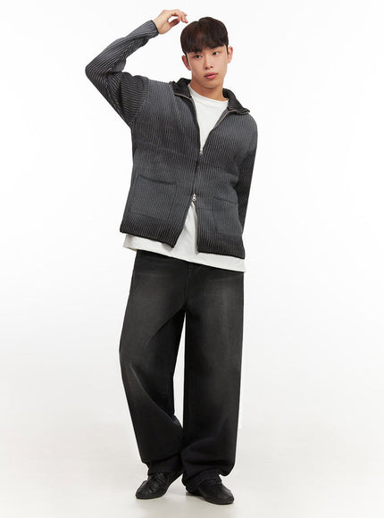 Men's Washed Relaxed-Fit Jeans IF517