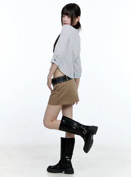 Studded Belt Mini Skirt CG507