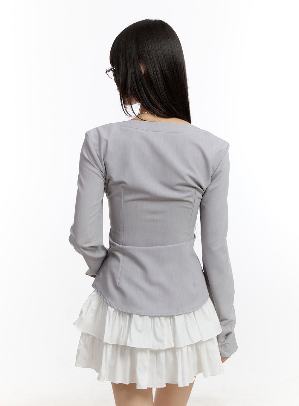 ribbon-tie-v-neck-blouse-top-ca509