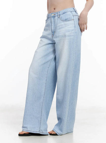 Anastasia Wide Leg Light Wash Jeans CA510