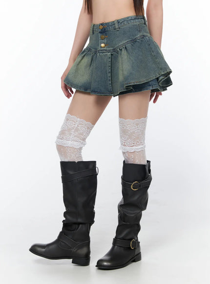 buttoned-pleated-mini-skirt-ca528