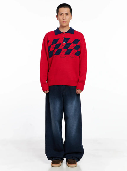 mens-snowflake-print-wide-jeans-is510