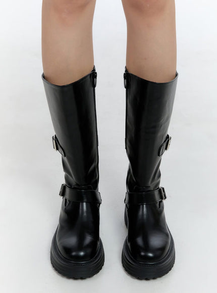 buckle-detail-mid-calf-chunky-ankle-boots-cn421