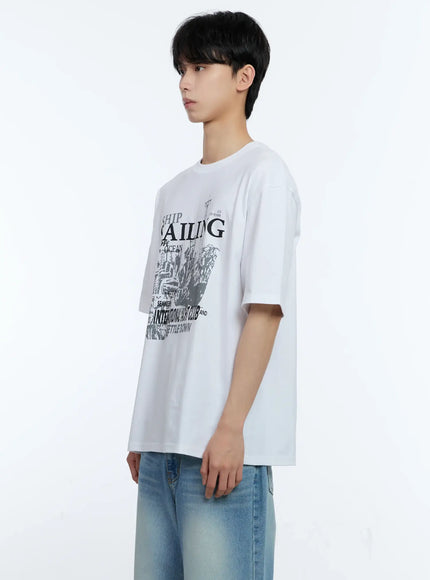 Men's Sailing Graphic T-Shirt IL529