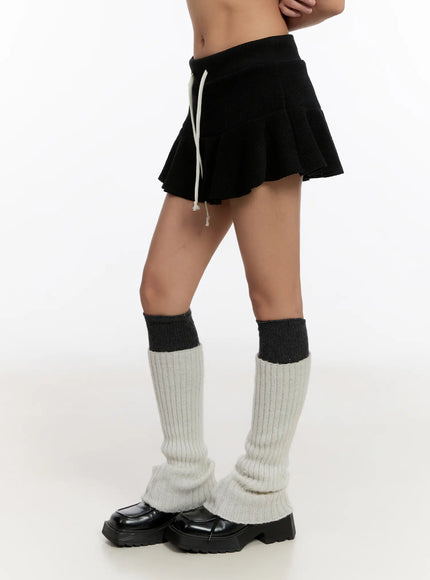 Ruffle Flare Mini Skirt CN527