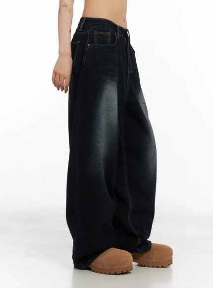 soph-fleece-lined-washed-wide-leg-jeans-cd509