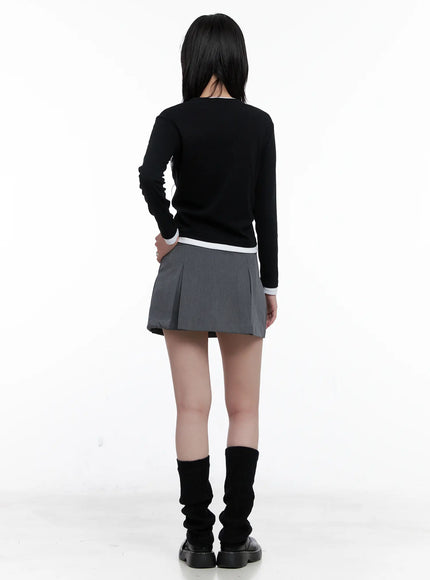 Casual Pleated Mini Skirt CS529