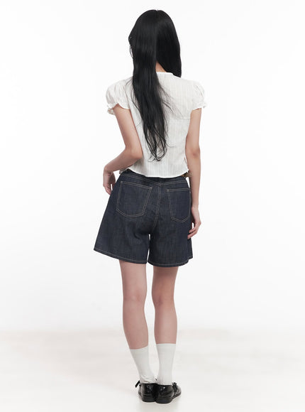 tie-puff-sleeve-crop-blouse-top-cy526