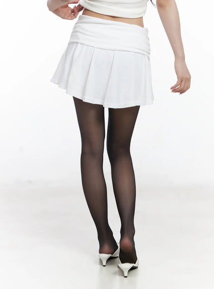 shirred-flare-mini-skirt-cj527