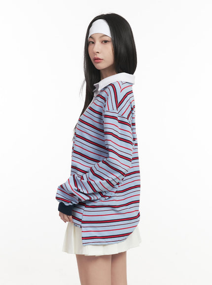 oversized-striped-long-sleeve-polo-shirt-cf514