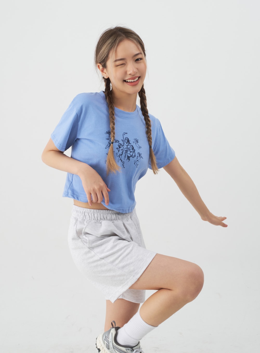 High-Waisted Sweat Shorts CJ13