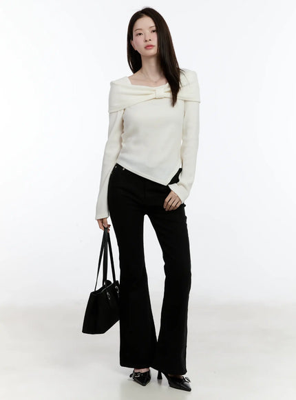 Fleece-Lined Bootcut Pants ID510