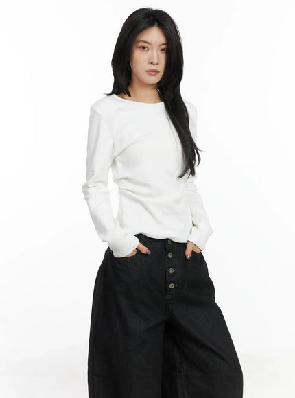 classic-u-neck-pin-tuck-long-sleeve-tee-cn528