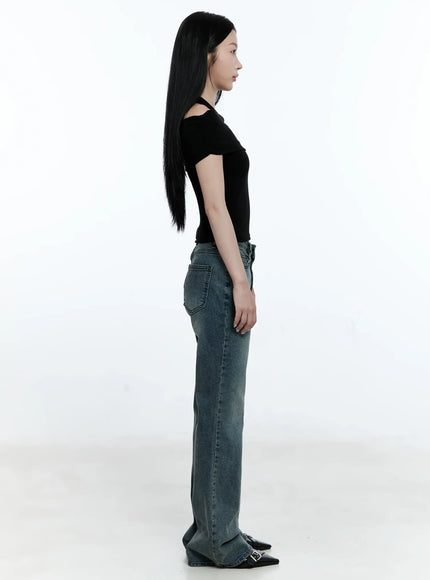 Juliet Washed Flare Denim Jeans CG513