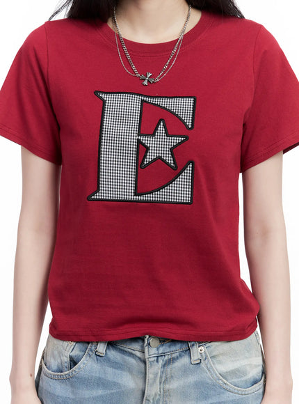 star-print-casual-tee-cl501