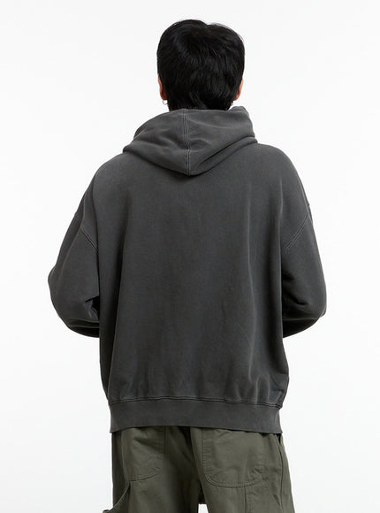 mens-washed-cotton-hoodie-black-ig402