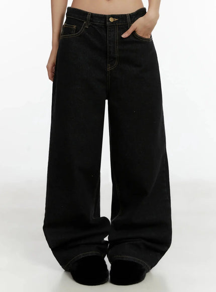 Noemi Wide Leg Stitch Jeans ID525