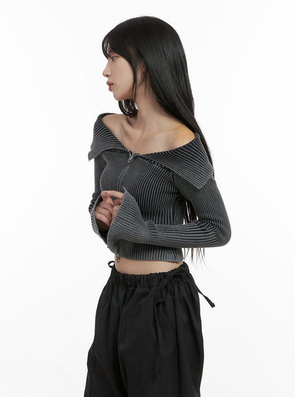 two-way-zip-up-off-shoulder-long-sleeve-crop-top-cs419