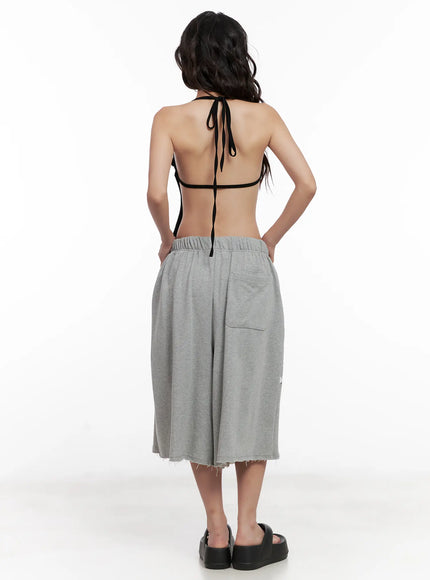 Eyelet Halter Knit Top CL521