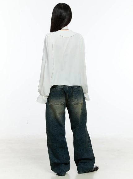 ruffled-chiffon-blouse-with-scarf-set-cs518