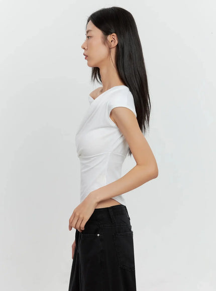 Off-Shoulder Draped Top IL528