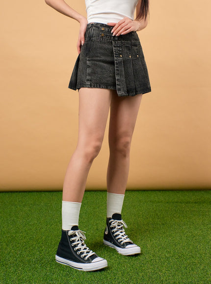 unbalanced-denim-pleated-mini-skirt-ij430