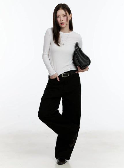 Velvet Straight Leg Pants ID511