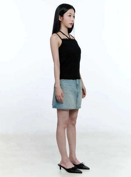 lace-trim-halter-tank-cg512