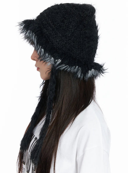 Delilah Cat-Ear Faux Fur Beanie CO521