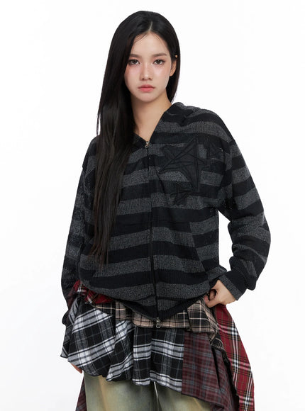 star-patch-striped-zip-up-is525