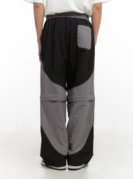 mens-nylon-zippered-baggy-pants-il404