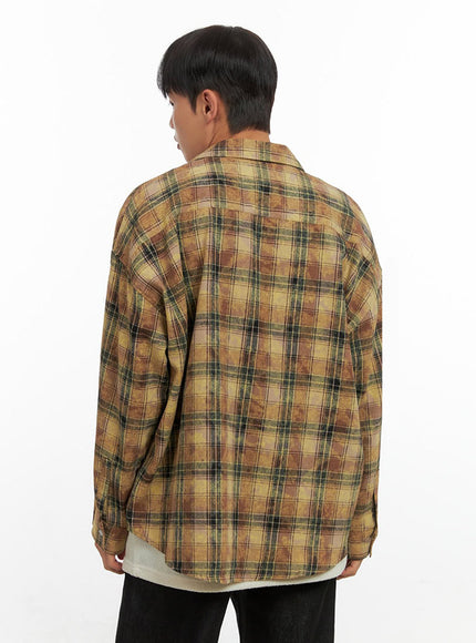 mens-vintage-checkered-shirt-io420