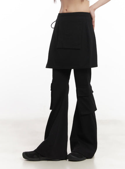 slim-fit-flared-pants-wrap-skirt-set-cm520