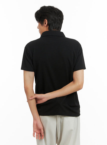 mens-basic-short-sleeve-polo-shirt-black-iy424