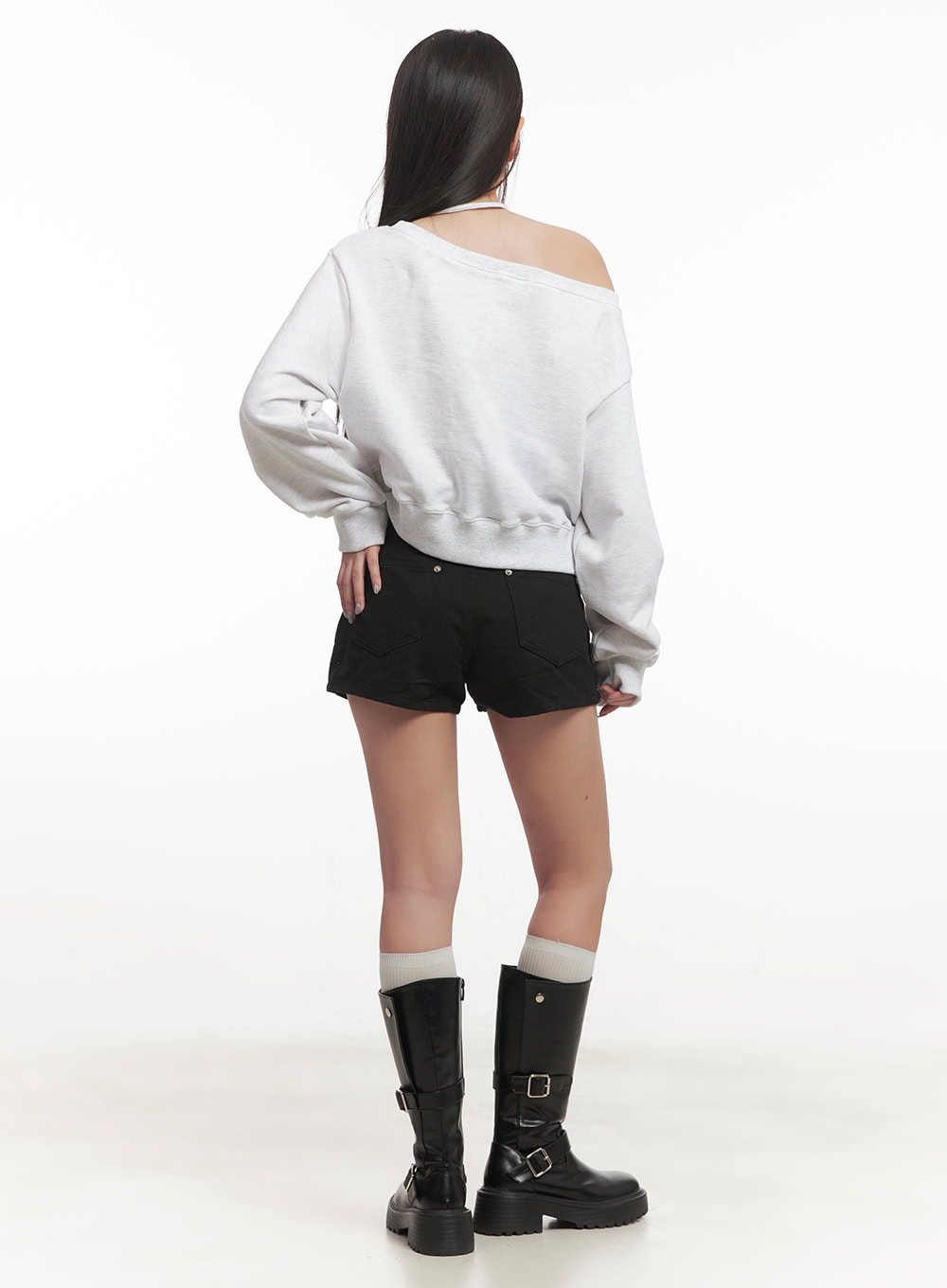 string-one-shoulder-crop-sweatshirt-cf526