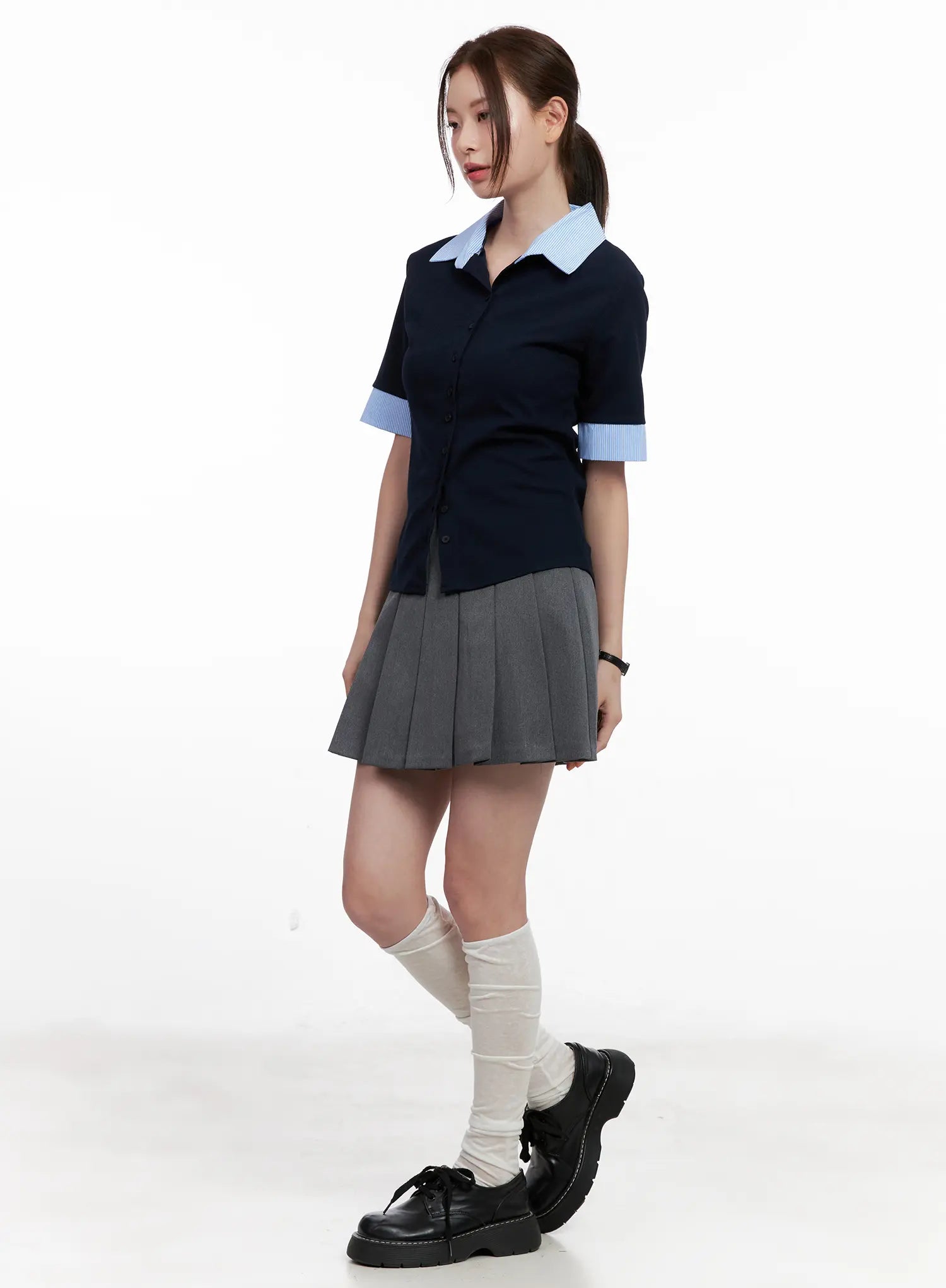 classic-pleated-mini-a-line-skirt-cl524